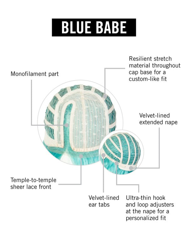Blue Babe by Hairdo – cap construction