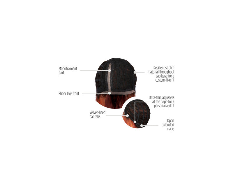 Fantasy Wig Mane Flame – cap construction