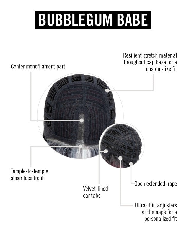 Bubblegum Babe by Hairdo – cap construction