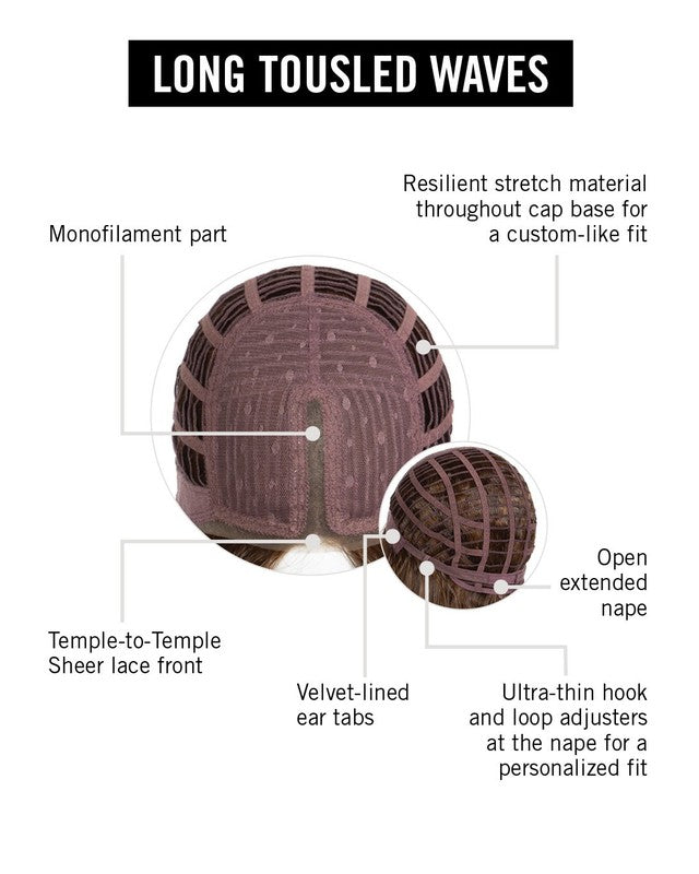 Long Tousled Waves by Hairdo – cap construction