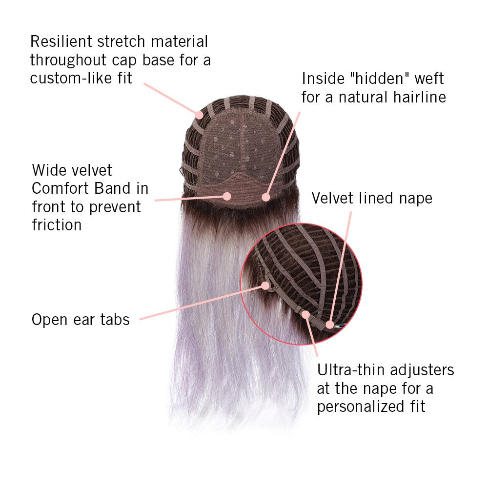 Lilac Frost by Hairdo – cap construction