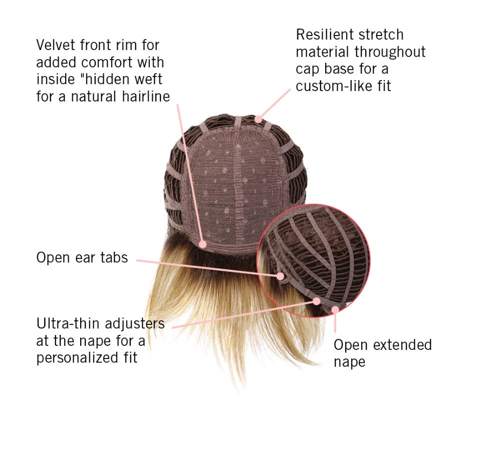 Hairdo Sleek and Chic – cap construction