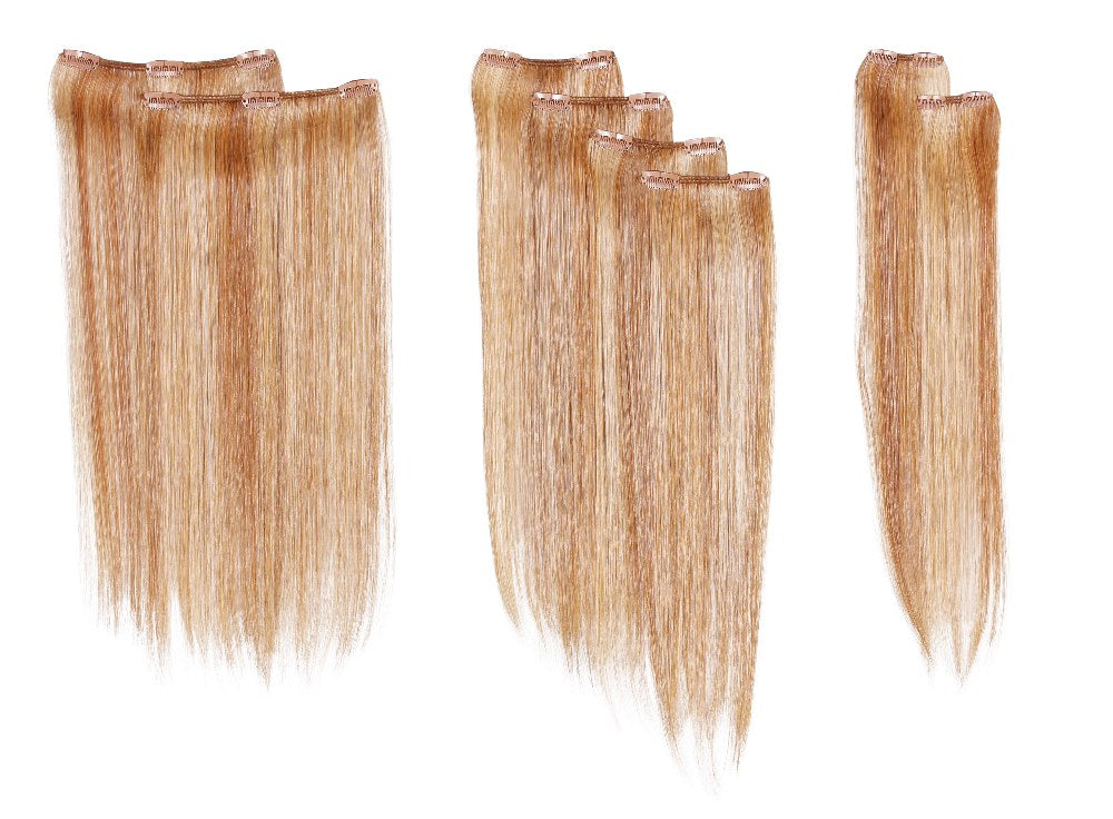16" 8-Piece Straight Extension Kit by Hairdo – cap construction