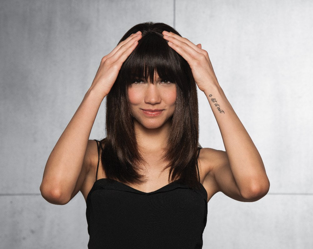 Human Hair Clip-In Bangs by Hairdo